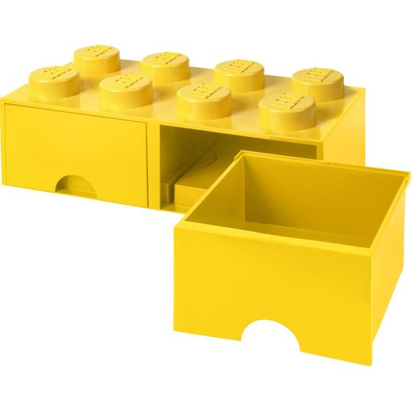 Lego 40061732 Lego Storage Brick Drawer 8 Cassetti, 2 Cassetti, Giallo-image