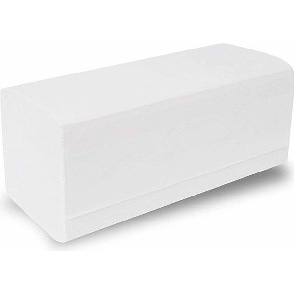 Semytop - Carta Asciugamani Zz-Fold 24X21 Cm 2 Veli, 3200 Fogli Bianchi (ST-88056)-image