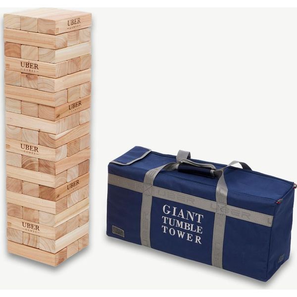 Torre Impilabile In Legno Duro - 21 Kg - Fino A 160+ Cm Di Altezza - Eco India - In Una Lussuosa Borsa Da Trasporto-image