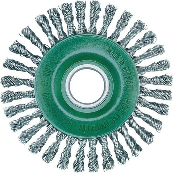 Spazzola Rotonda D.115Mm Spessore Del Filo 0,5Mm Va 6Mm 15000Min-¹ Lessmann-image
