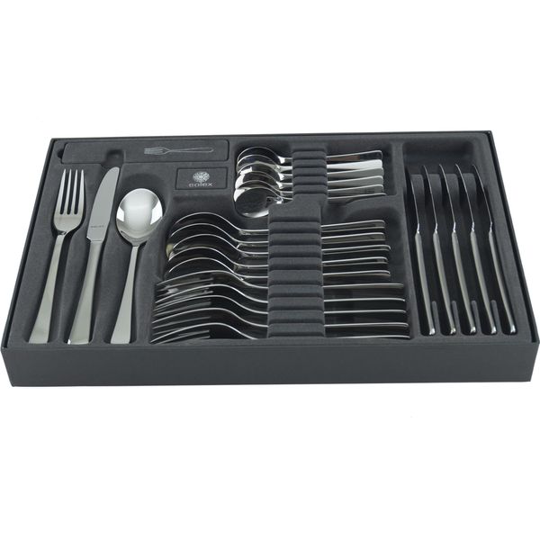 Set Di Posate Solex Karina 24 Pezzi Per 6 Persone In Scatola Portaposate-image