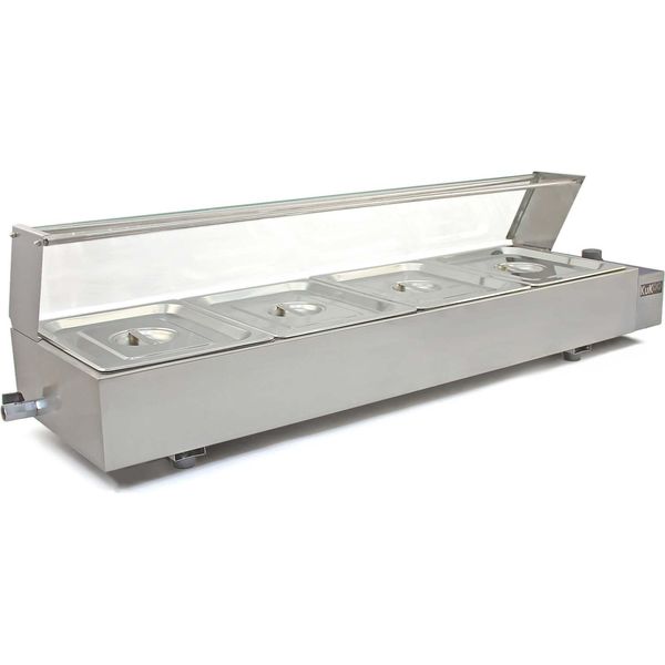Catering Bain Marie Scaldavivande Scaldavivande A Bagnomaria Catering Buffet 4X Gn-image