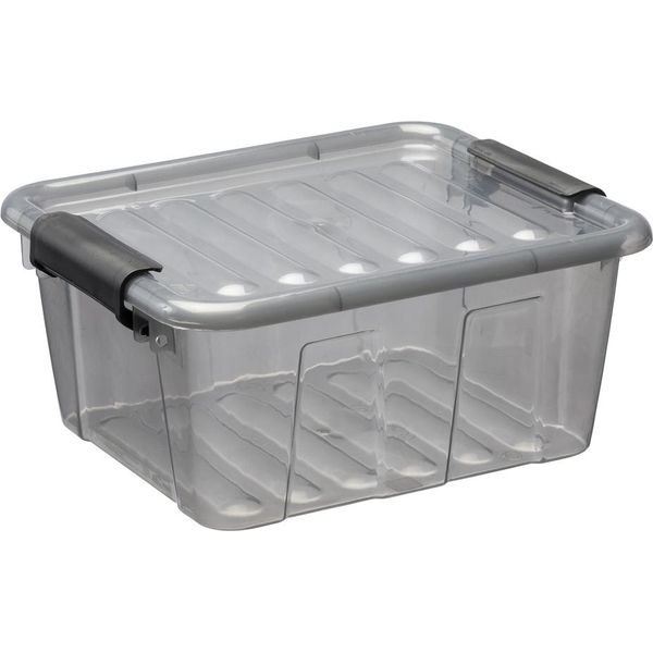 Plast Team 22350804 Plast Team Storage Box Home Box, 2,0 Litri, Grigio--image