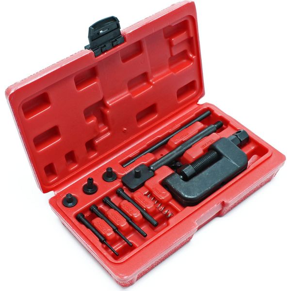Utensile Da Taglio Wiltec Per Catene 420-630, Divisore Per Catene Con 3 Punti Di Taglio In Valigetta, Rompicatena Per Catene Di Distribuzione Per Moto-image