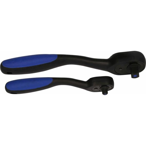Brilliant Tools Set Di Cricchetti Reversibili A 2 Pezzi A Denti Fini 1/4" + 1/2"""-image