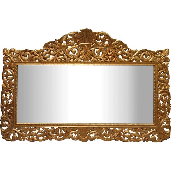 Casa Padrino Specchio Da Parete Barocco Oro 290 X H. 160 Cm - Specchio Armadio Intagliato A Mano - Mobili Barocchi-image