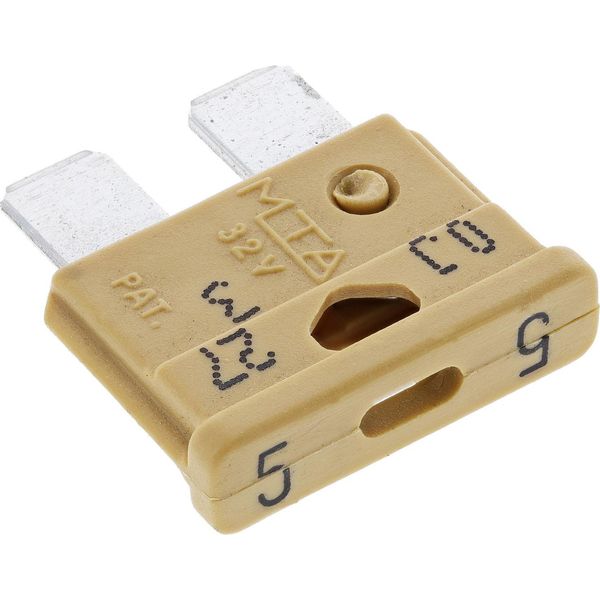 Fusibile A Spina Piatta Per Auto 32V 5A Marrone Chiaro - Iso 8820-3-image