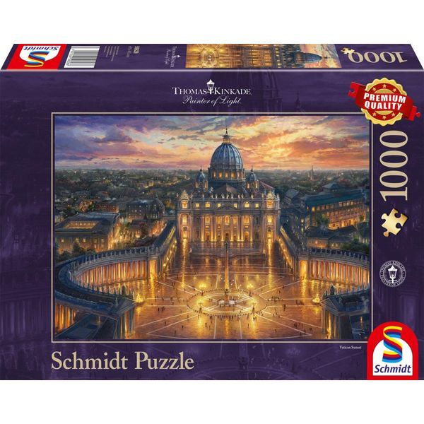 Schmidt Spiele Schmidt Spiele Puzzle Thomas Kinkade Vaticano 1.000 Pezzi-image