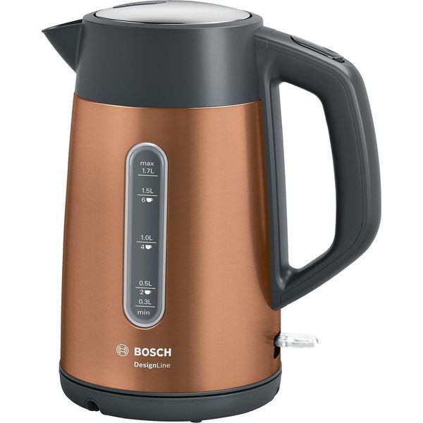 Bosch TWK4P439. Capacità Del Serbatoio Dell'acqua: 1,7 Litri. Potenza: 2400 W. Colore Del Prodotto: Nero, Oro, Materiale Dell'alloggiamento: Ede-image