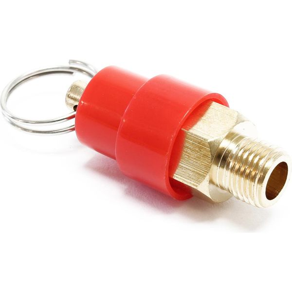 Ricambio Wiltec Per Compressore Per Aerografo AS186 / AS189 / AS196 / AS196A - Valvola Di Sicurezza - Valvola Di Ricambio Con Filettatura 9,51 Mm (⅛″), Accessorio Per Aerografo-image