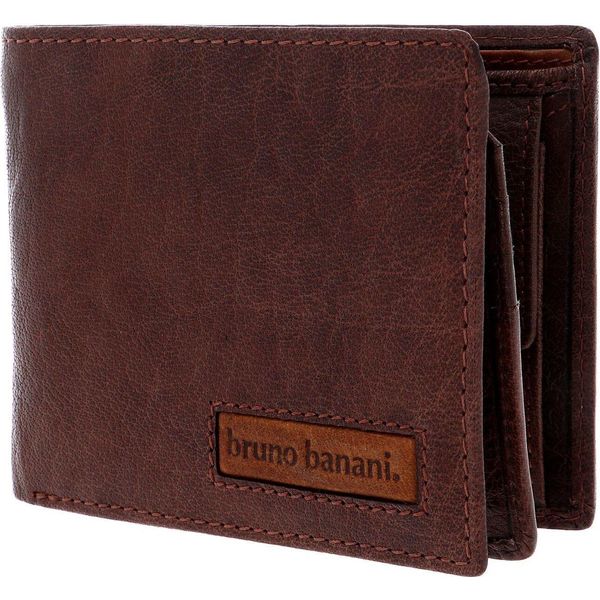 Bruno Banani Pelle Portafoglio Den Haag Wallet Quer With Flap Brown / Cognac Marrone-image