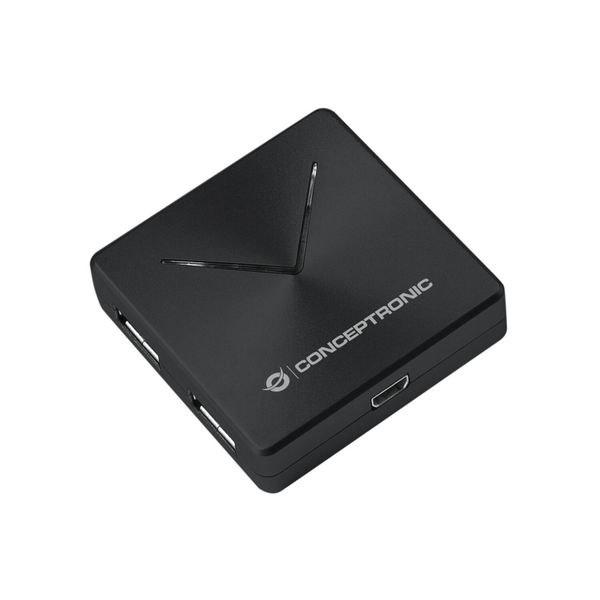 Conceptronic HUBBIES02B Conceptronic Usb-Hub 4-Port 3.0 ->4X3.0 O.Netzteil Sw-image