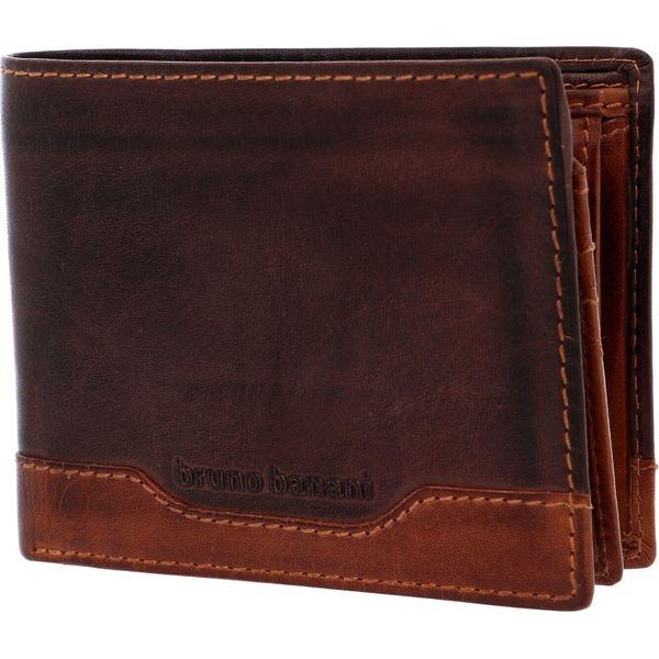 Bruno Banani Pelle Portafoglio Alicante Wallet Quer With Flap Brown / Cognac Marrone-image