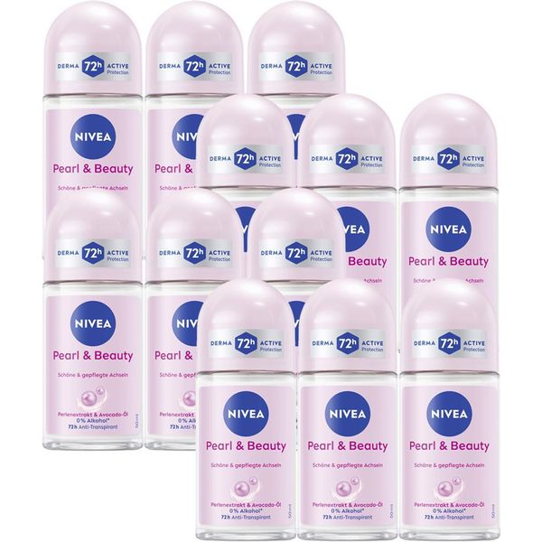 Nivea Deo Pearl Beauty Rollon 72H Protezione Antitraspirante 50Ml Confezione Da 12 Pezzi-image