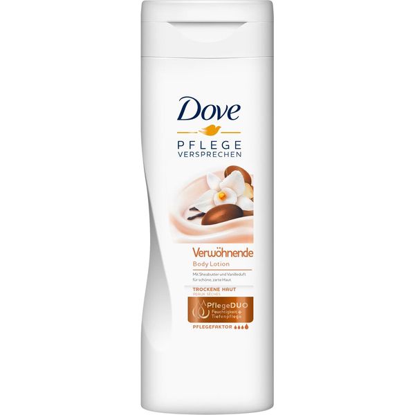 Dove Pampering Body Lotion Burro Di Karité E Profumo Di Vaniglia 400Ml Confezione Da 2 Pezzi-image