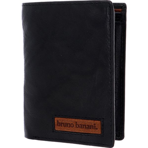 Bruno Banani Pelle Portafoglio Den Haag Wallet High With Flap Black / Cognac Nero-image