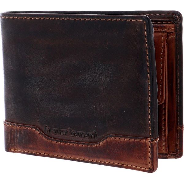 Bruno Banani Pelle Portafoglio Alicante Wallet Quer Brown / Cognac Marrone-image