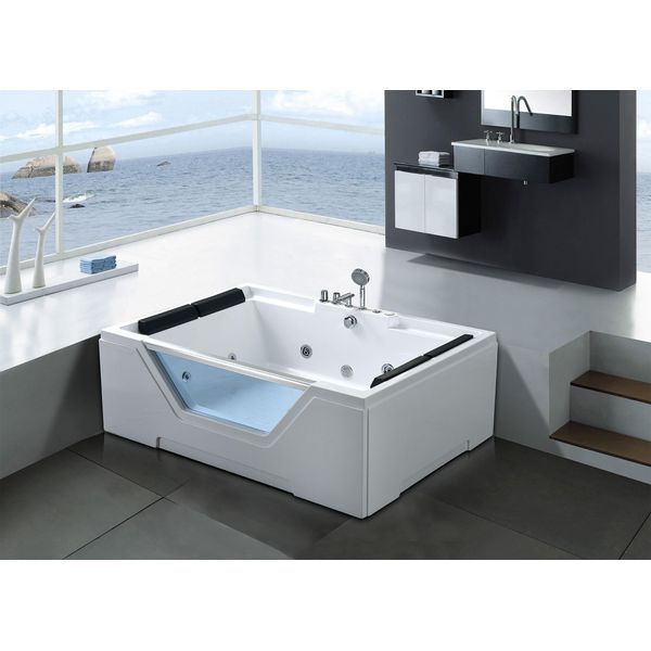 Vasca Idromassaggio Bianca Per 2 Persone 170 X 120 Cm – Linda-image