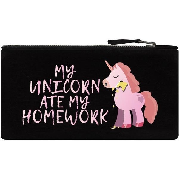 Grindstore Astuccio Per Matite My Unicorn Ate My Homework GR850 (Taglia Unica) (Nero)-image