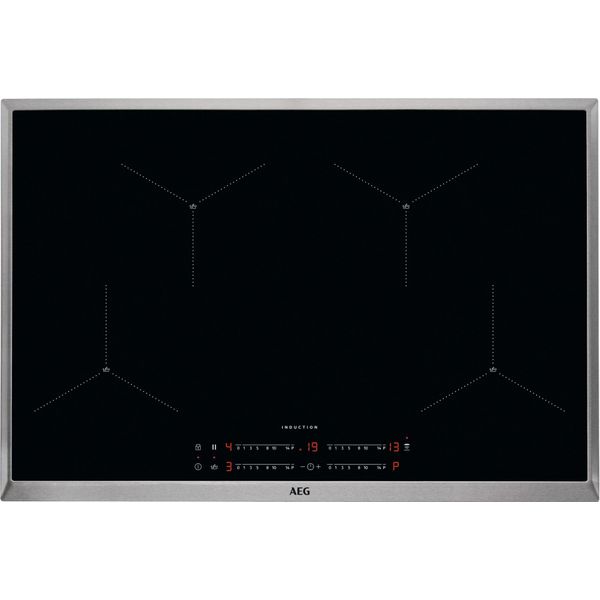 Elettrodomestici Aeg Piano Cottura In Vetroceramica 80 Cm Induzione Maxisense+ Hob²Hood Edst IAE84411XB-image