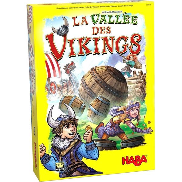 Gioco Di Società Haba Valle Dei Vichinghi - Gioco Per Famiglie - Gioco Del Cono Di Barile-image