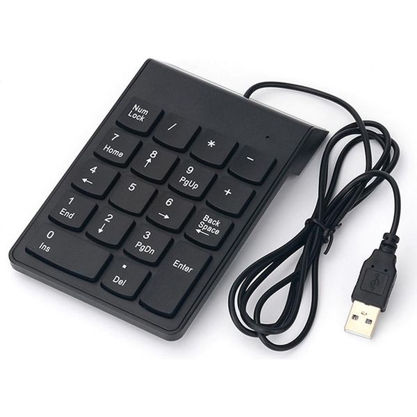 18 Tasti Tastierino Numerico Usb Cablato Mini Tastiera Digitale Di Ricambio Per Imac/Mac Pro/Macbook/Macbook Air/Pro Laptop Pc-image