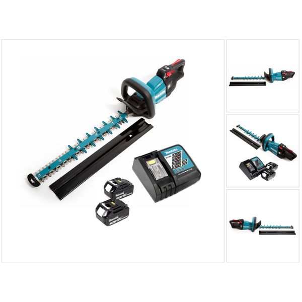 Tagliasiepi A Batteria Makita Duh 502 Rf 18V 50Cm + 2X Batterie 3.0Ah + Caricabatterie-image