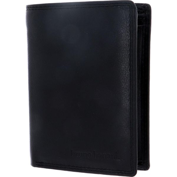 Bruno Banani Pelle Portafoglio Lavato Wallet High With Flap Black Nero-image