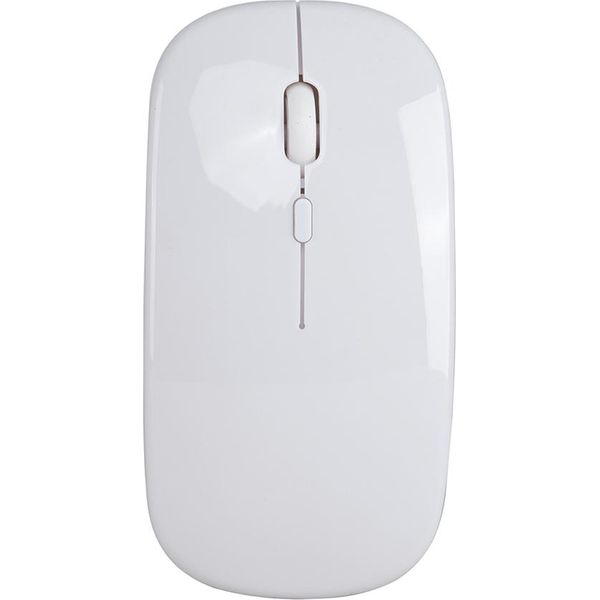 Hxsj Mouse Senza Fili 2.4G Mouse Ultrasottile E Silenzioso Mouse Portatile E Sottile Mouse Ricaricabile 10M / 33Ft Trasmissione Senza Fili【Bianco】-image