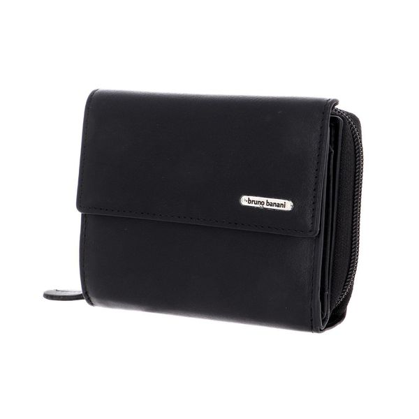 Bruno Banani Pelle Portafoglio New York Wallet Zip With Flap Black Nero-image