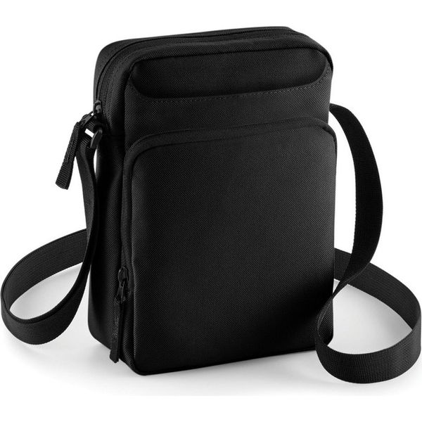 Borsa A Tracolla Bagbase (2 Pezzi/Confezione) BC4472 (Taglia Unica) (Nero)-image