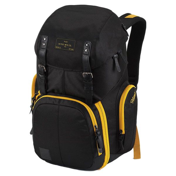 Nitro Zaino Per Il Tempo Libero Zaino Con Scomparto Per Laptop Urban Collection Weekender Backpack 42L Golden Black Nero Giallo-image