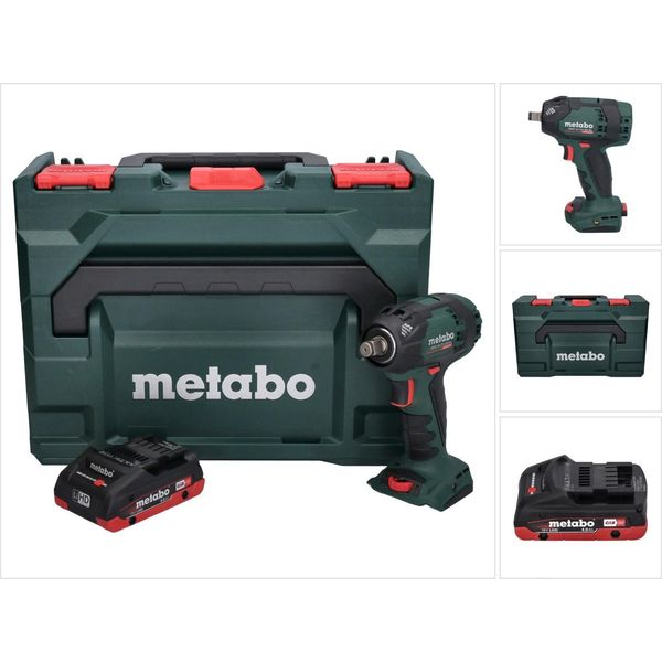 Metabo Ssw 18 Ltx 300 Bl Avvitatore A Impulsi A Batteria 18 V 300 Nm 1/2" Brushless + 1X Batteria Ricaricabile 4,0 Ah + Metabox - Senza Caricatore"-image