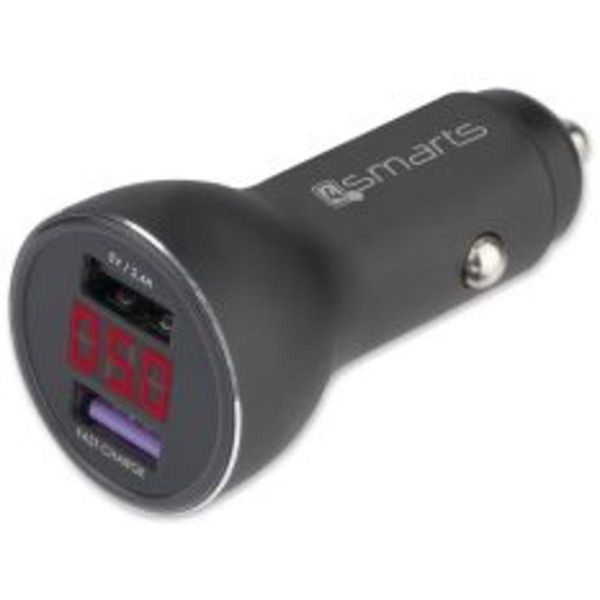 4Smarts Voltroad 7P Caricatore Rapido Per Auto | Nero | Con Display | Carica Rapida-image