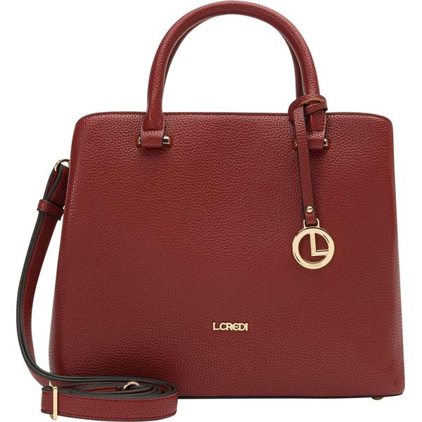 L.Credi Borsetta Borsa A Tracolla Maxima Handle Bag Red Rosso Scuro-image
