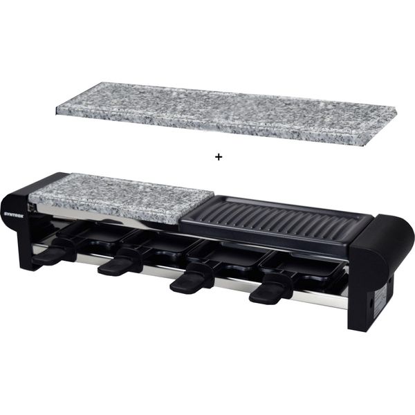 Raclette Per 4 | Set | Mini Raclette | Piastra Di Pietra Thurga-image