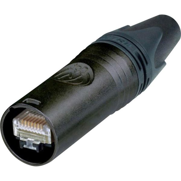 Connettore Neutrik RJ45 Ethercon CAT6 A Spina, Poli Diritti: 8P8C NE8MX6-B Nero NE8MX6-B 1 Pz (NE8MX6-B)-image