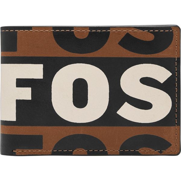 Fossil Portafoglio Maury Bifold Wallet Dark Brown Marrone Multicolore-image