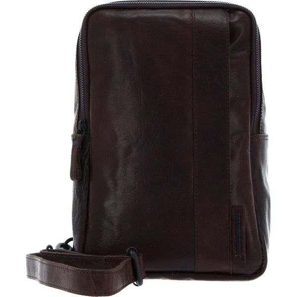 Spikes & Sparrow Pelle Borsa A Tracolla Bronco Slingbag Dark Brown Marrone-image