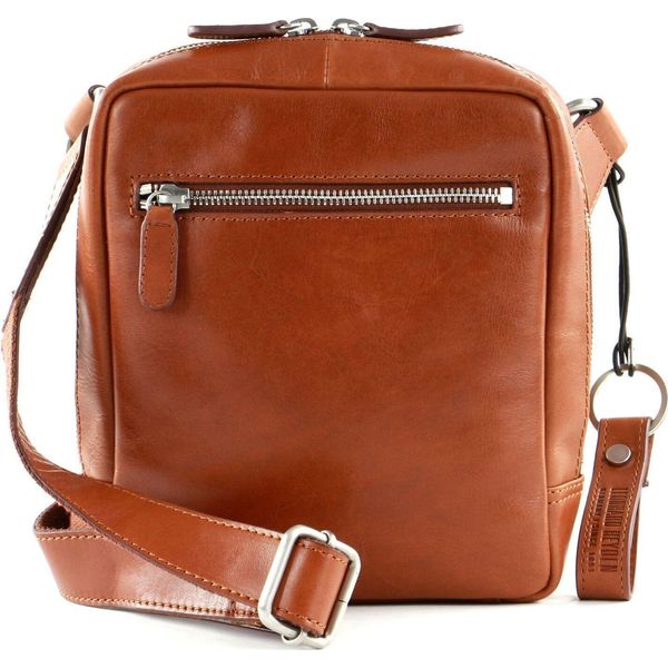 Leonhard Heyden Pelle Borsa A Tracolla Cambridge Body Bag Cognac Marrone-image