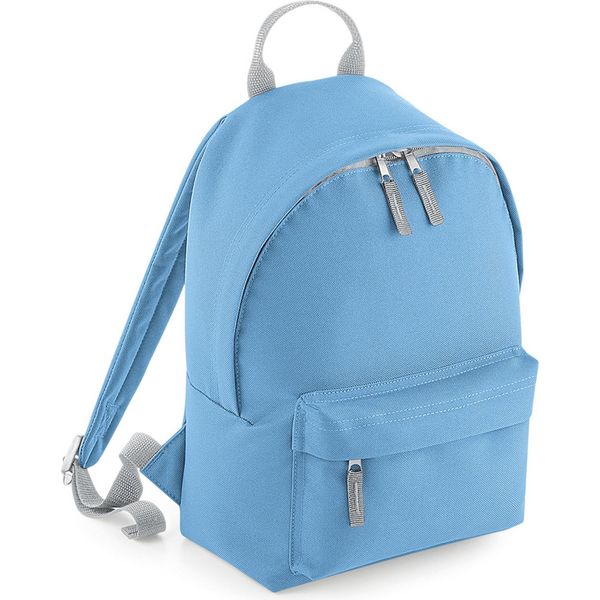 Bagbase Mini Fashion Backpack PC4125 (Taglia Unica) (Blu Cielo/Grigio Chiaro)-image
