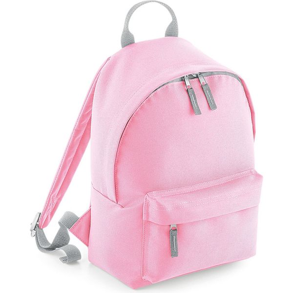 Bagbase Mini Fashion Backpack PC4125 (Taglia Unica) (Rosa/Grigio Chiaro)-image
