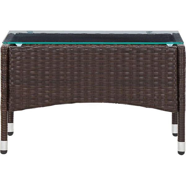 Syfax™ Tavolino Da Caffè Marrone 60X40X36 Cm In Polyrattan-image