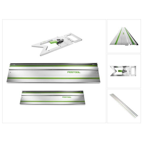Set Di Guide Festool Fs 1400/2 ( 491498 ) + Fs 800/2 ( 491499 ) + FS-WA/90° Arresto Angolare ( 205229 )-image