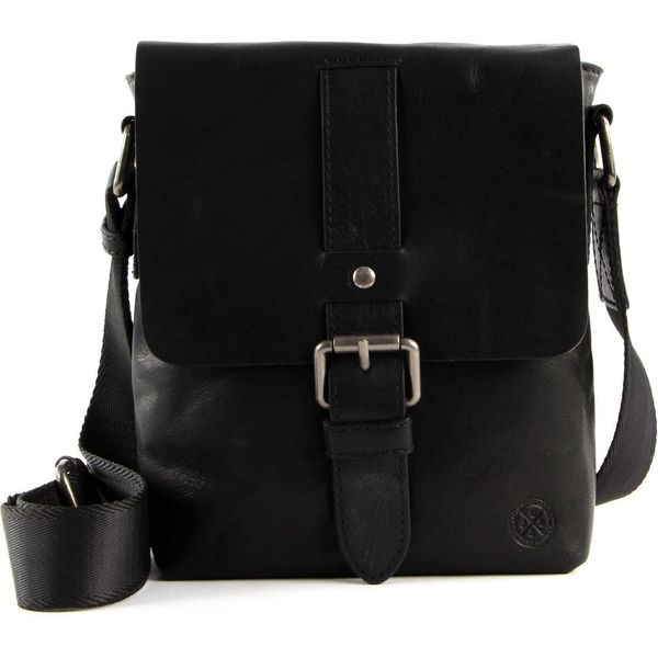 Saddler Pelle Borsa A Tracolla George Messenger Bag Black Nero-image