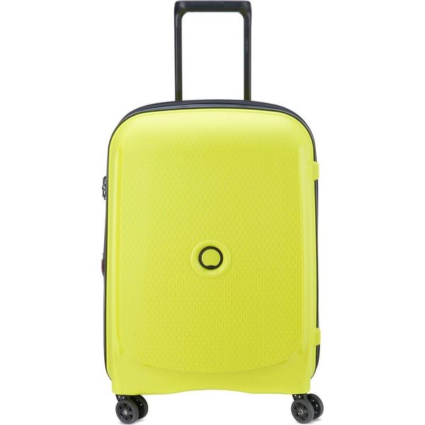 Delsey Paris Carrello Belmont Plus 4 Double Rolls Cabin Trolley Slim Line 55 Green Chartreuse Verde-image