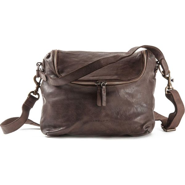 Harold's Pelle Borsa A Tracolla Borsa A Tracolla Submarine Zipperbag Brown Marrone Scuro-image