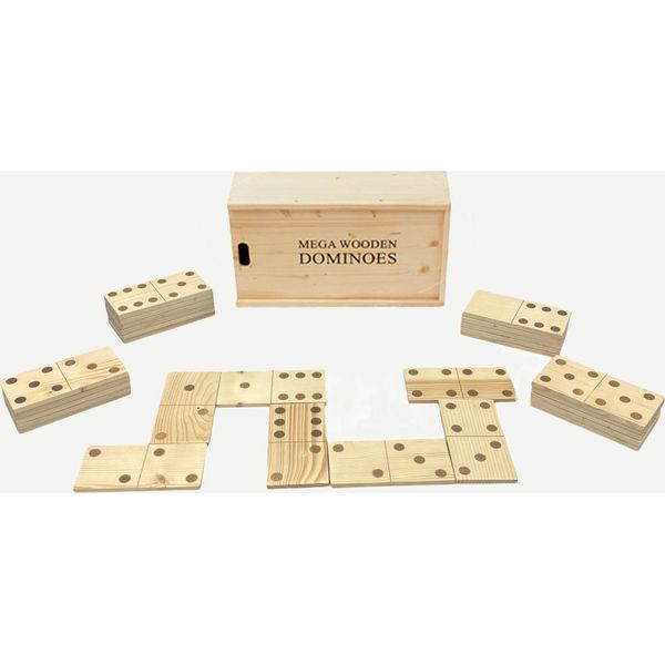 Xl Domino In Scatola - 14 Kg - Unique Luxe - Legno Duro Ecologico Dall'india-image