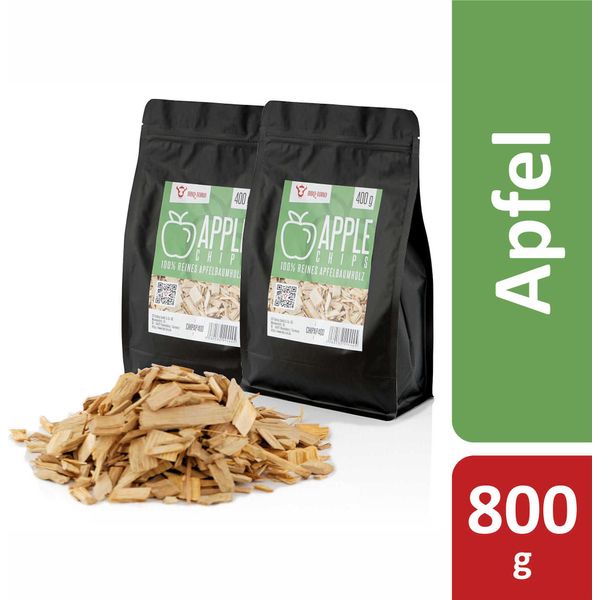 Bbq-Toro Chips Di Mela Per Affumicatura 800 G, Chips Per Affumicatura Per Barbecue A Gas, Affumicatore, Bbq, Legno Di Mela Ad Alta Intensità Di Fumo-image