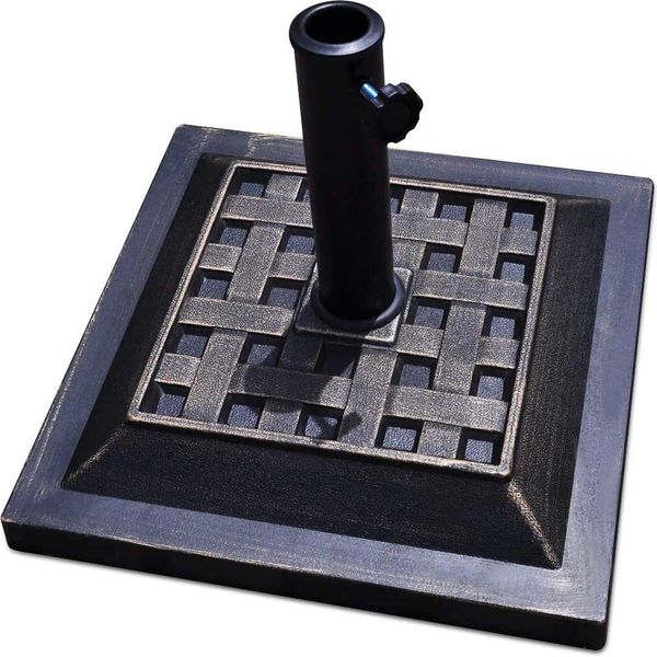 Costway Supporto Per Ombrellone Da Mercato Supporto Per Ombrellone Da Balcone Supporto Per Ombrellone In Bronzo Per L'asta Dell'ombrellone Da φ38 Mm O φ48 Mm-image